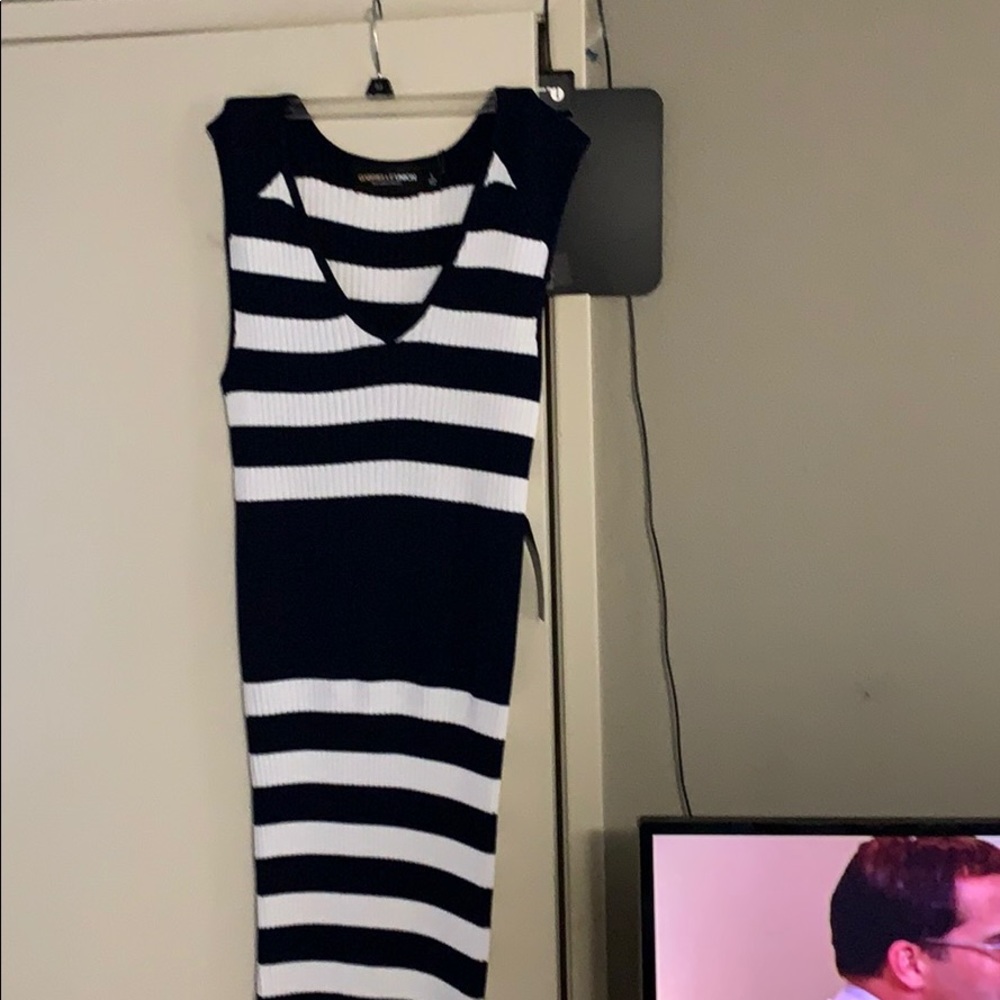 Black & White Sweater Dress